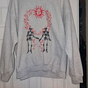 Sun and skeleton love Sweatshirt
